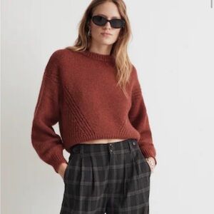 Madewell wool blend sweater in antique rose